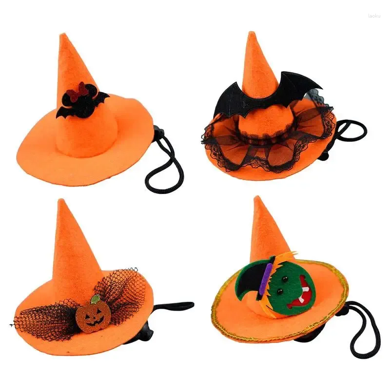 Dog Apparel Halloween Pet Hat Funny Witch Costume Party Headdress Holiday Cosplay Headwear Accessories