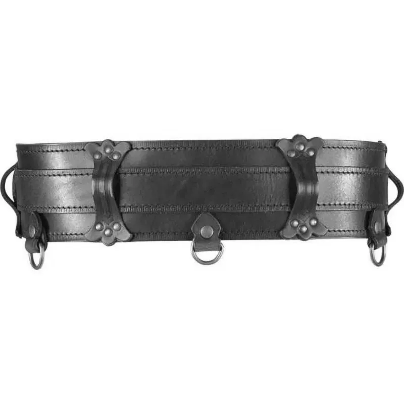 Medieval Viking Knight Warrior Faux Leather Belt Renaissance  display picture 2