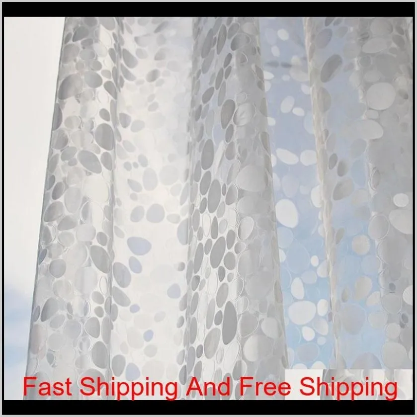 Ufriday PVC 3D Curtain de douche étanche 3D