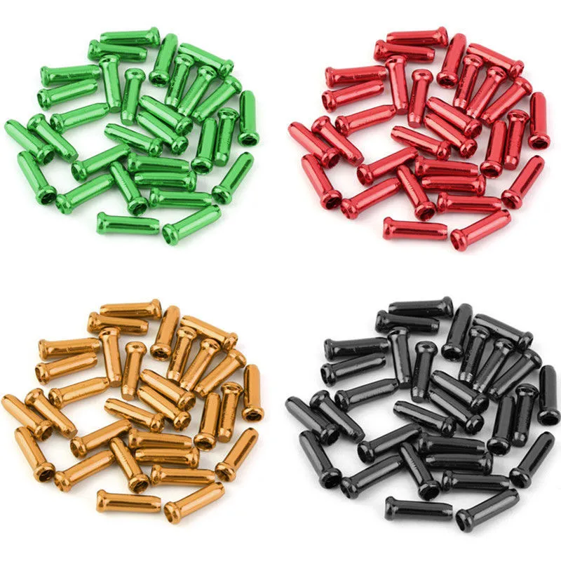 Aluminum Alloy Brake Wire End Caps For MTB, Road, BMX Bikes – 2mm Cable Tail Caps (Universal)