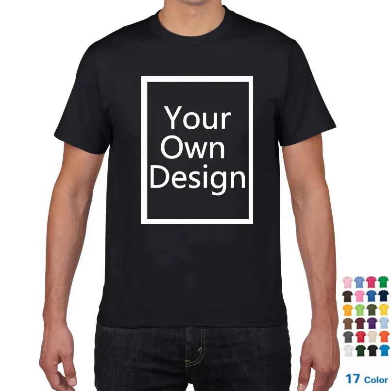 Sua própria camiseta de design Man Brand Picture Men personalizado camiseta Diy Print Cotton Tam camise