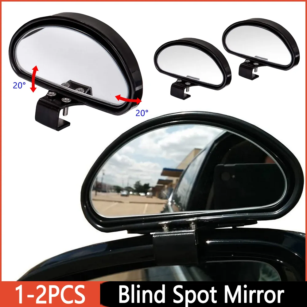 2X Blind Spot Mirror Auto 360 ° Wide Angle Convex Rear Side View Car Truck SUV E - Foto 6