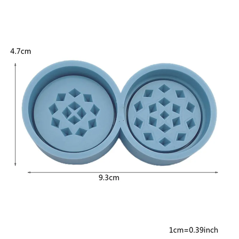 Tobacco Grinder Leaf Herbal Herb Smoke Spice Crusher Silicone Mould Crafts Making Tools DIY Epoxy Resin Mold