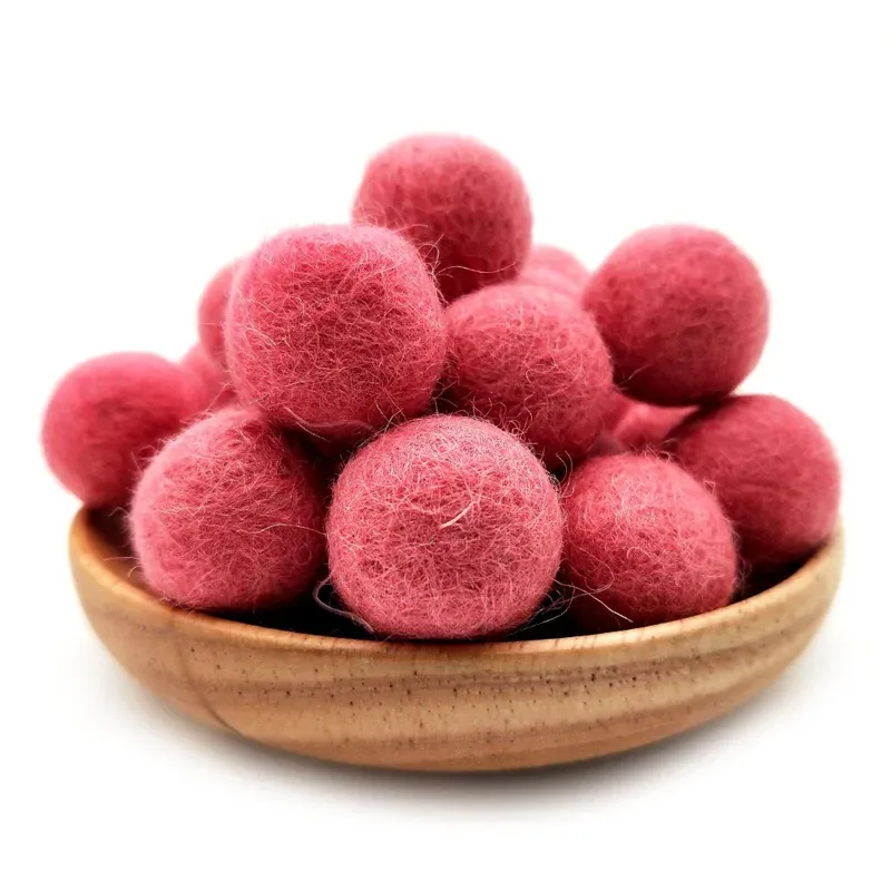 Wool Felt Balls for DIY Crafts, Felted Balls, Home Decoration, Garment Sewing Supplies, 20mm, 10Pcs