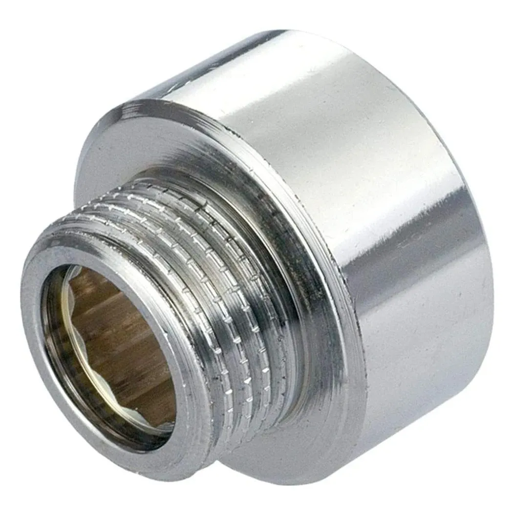 2 st duschslanghuvudadapter 3/4 "Kvinna till 1/2" Man BSP Chrome Reducer Badrum Duschtvättmaskin Facet Adapter