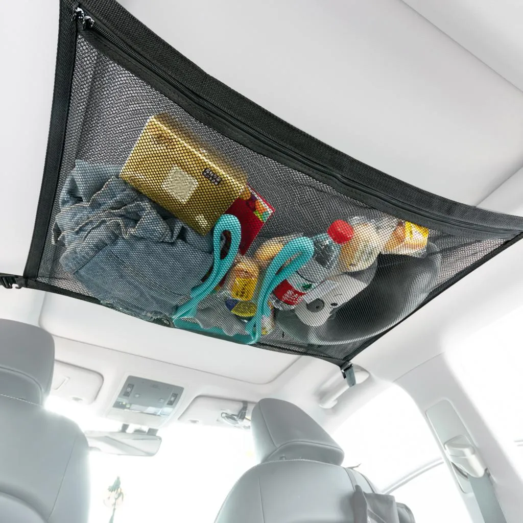 2024Breathable Car Ceiling Cargo Net Organizer - Mesh Roof Storage Bag ...