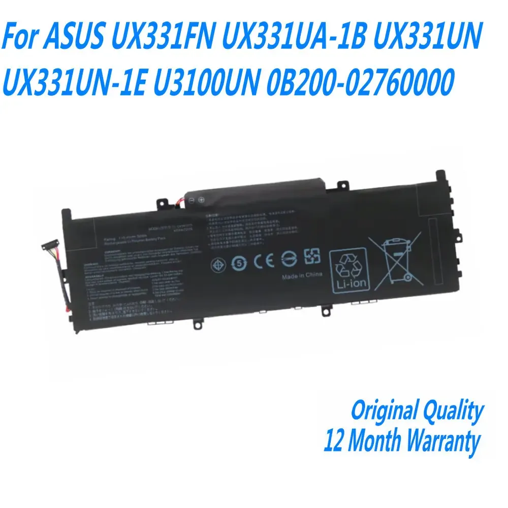 Batterie nuove 15.4v 50wh c41n1715 batteria per laptop per asus ux331fn ux3331ua1b ux331un ux331un1e u3100u/un u3100fn ux331u/UA/UA/UN
