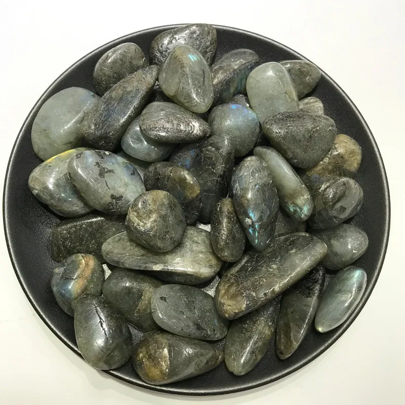 100g Natural Labradorite Stone Moonstone Feldspath Gravel Rock Crystal Quartz Raw Gemstone Mineral spécimen de pêche