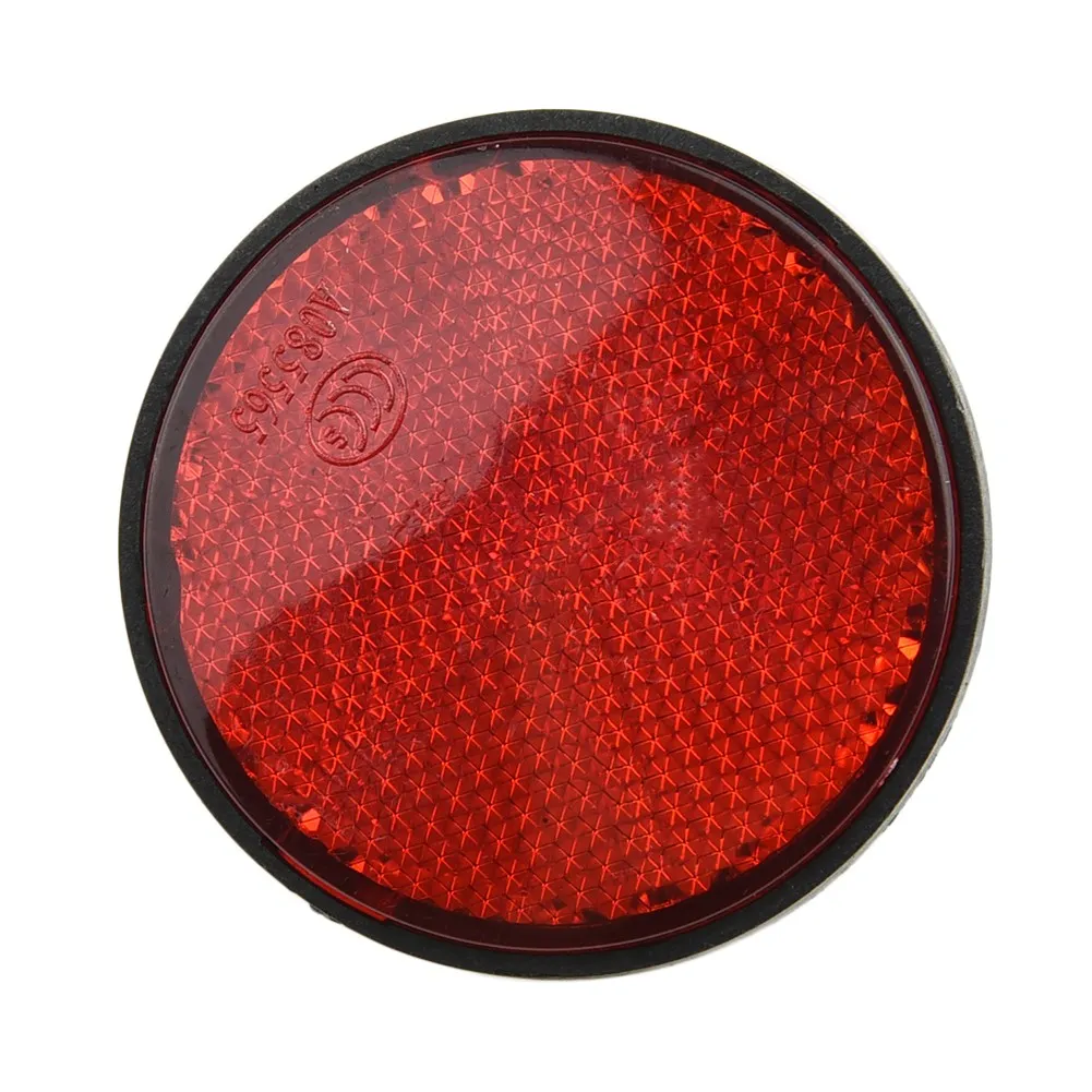 Round Bicycle Reflector Night Cycling Safety Reflective Road Bike Front Rear Warning Light Red/White/Orange Bike Accessories