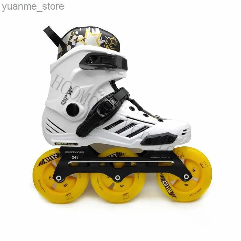 Pattini a rulli in linea bianchi pattini per adulti neri per adulti patines toller powerslide strumento di piacere 243mm 3x110mm matter gi3 skates in linea pattini ruota 11y24041886ts