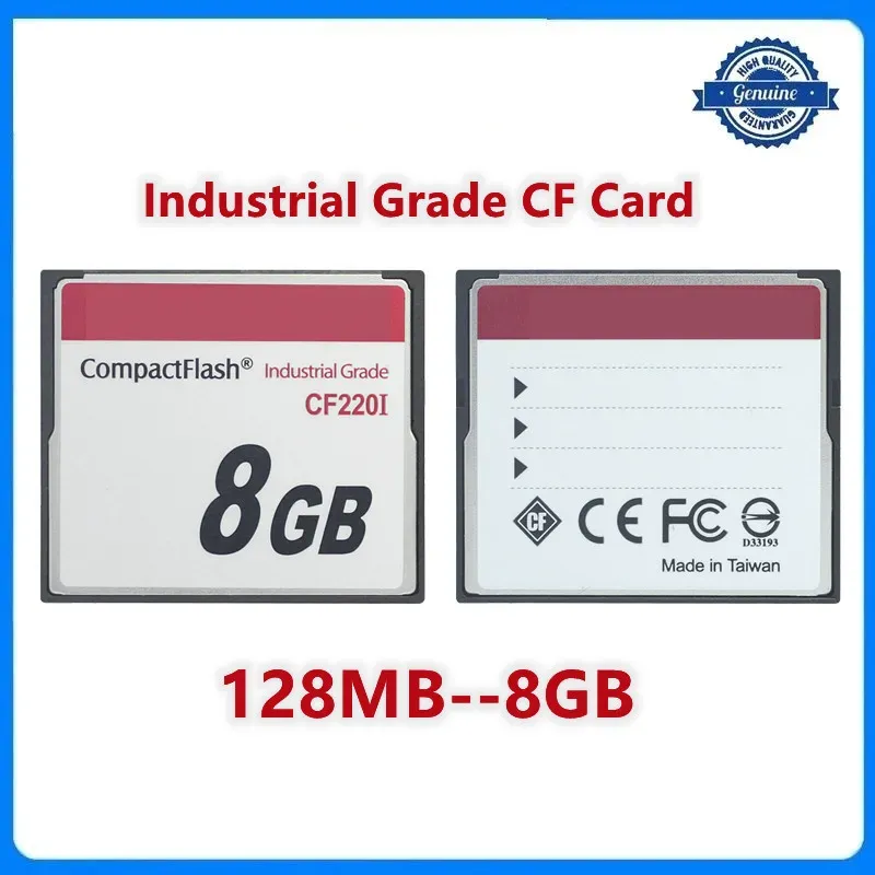 Kaarten Originele industriële CF -kaart 128 MB 256 MB 512MB 1 GB 2GB 8 GB CF220I Temperatuur CompactFlash Card SLC voor industriële CNC -machine
