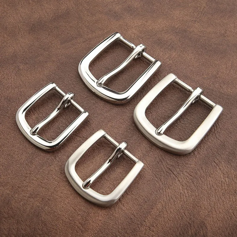 1pcs 304 Steel 15-35mm Belt Buckle End Heel bar Buckle Single Pin Heavy-duty For Leather Craft Strap Webbing Dog Collar CLOXY