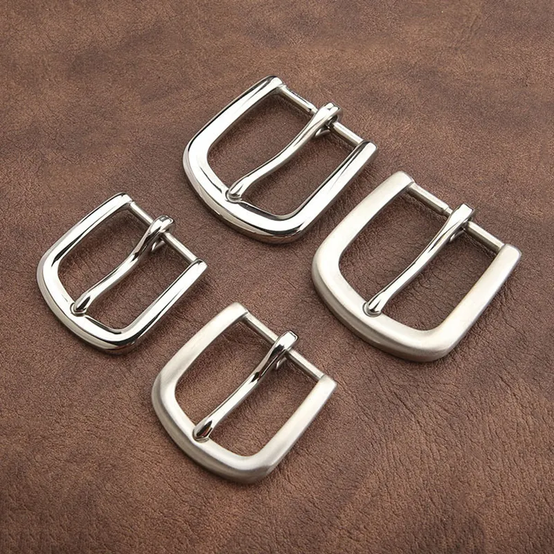 1st 304 Steel 15-35mm Belt Buckle End Heel Bar Buckle Single Pin Heavy Duty för läderfarkostband Webbing Dog Collar Cloxy