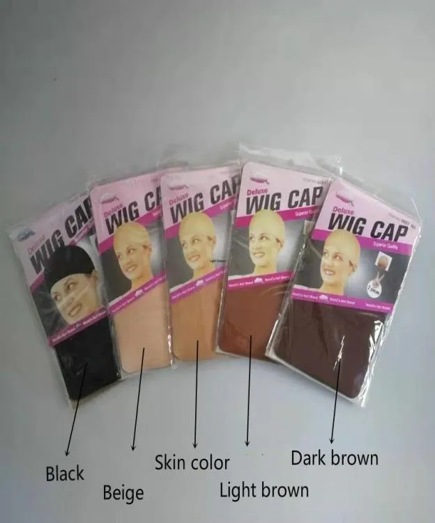 Deluxe Wig Cap Hair Net för Weave Hair Wig Nets Stretch Mesh Wig Caps for Making Wigs Size DHL8881023