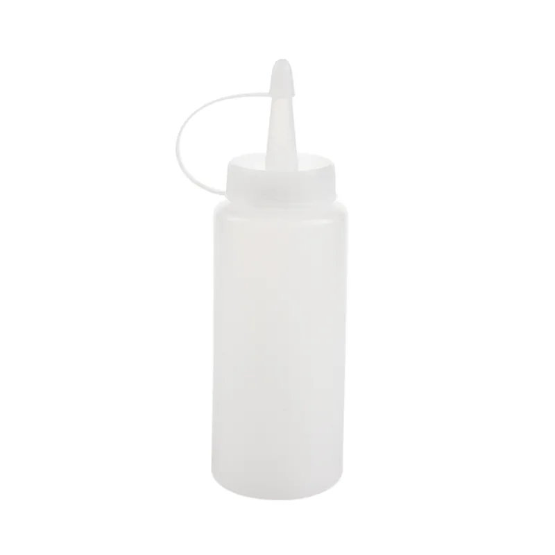 Condage de bouteille de suppression en plastique Ketchup Sauce à moutarde blanc transparent blanc