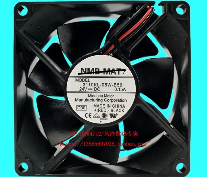 Pads originais Novo 100% funcionando 3110kl05wb50 8025 8cm 24V 0,15A Super Durable Fan aciona