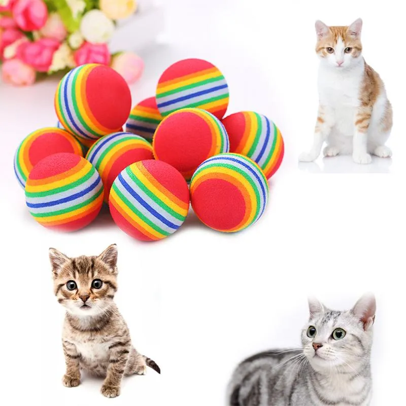 Colorido gato brinquedo de gato brinquedos interativos para gatos tocam mastigação de batalhas de espuma de espuma de espuma Treinamento de gato scratcher gato acessórios