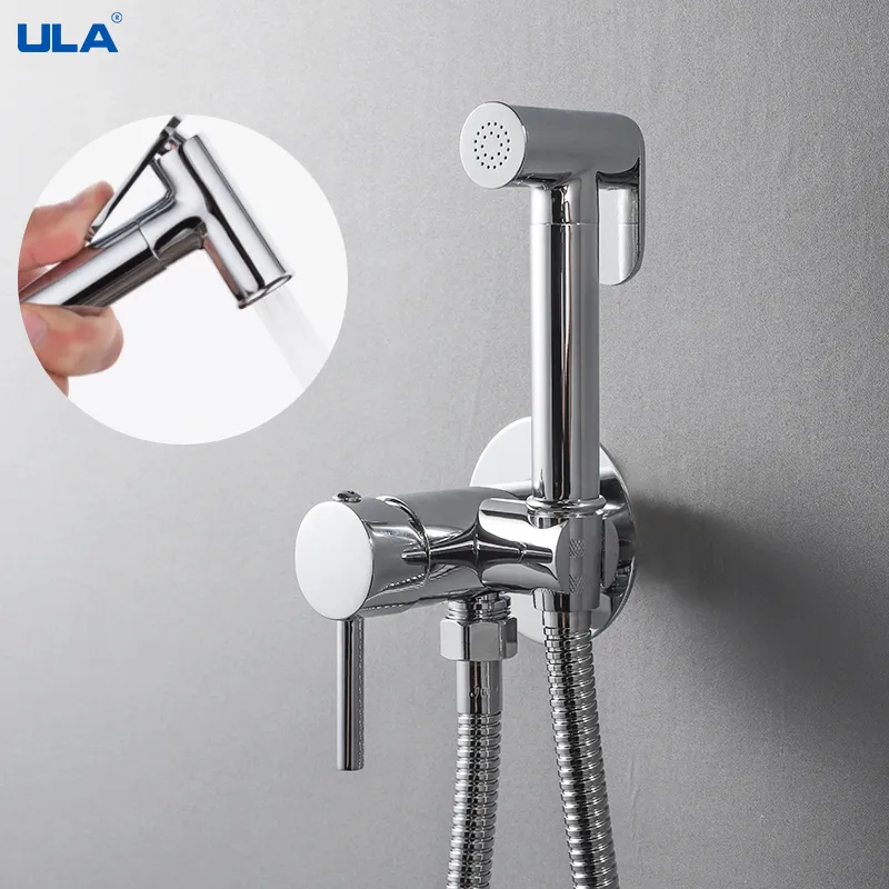 ULA BUXER PORTABLE BIDET PAPRINEUR LASS Toilet Bidet Robinet Hot Cold Balker Water Bathroom Mixer Shattaf Valve Jet Hygiénique Douche