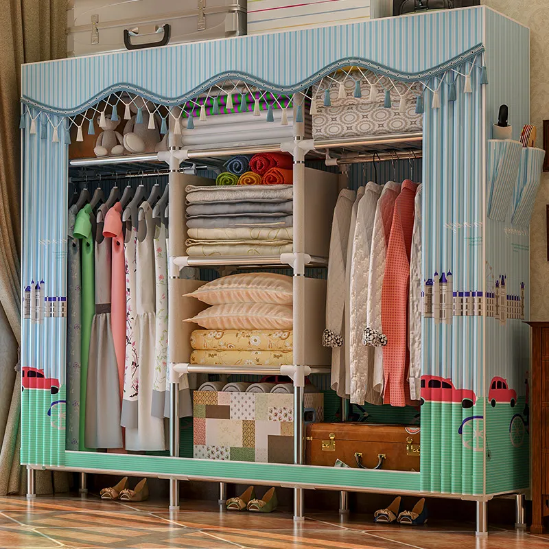 Wooden portable closet wardrobe discount