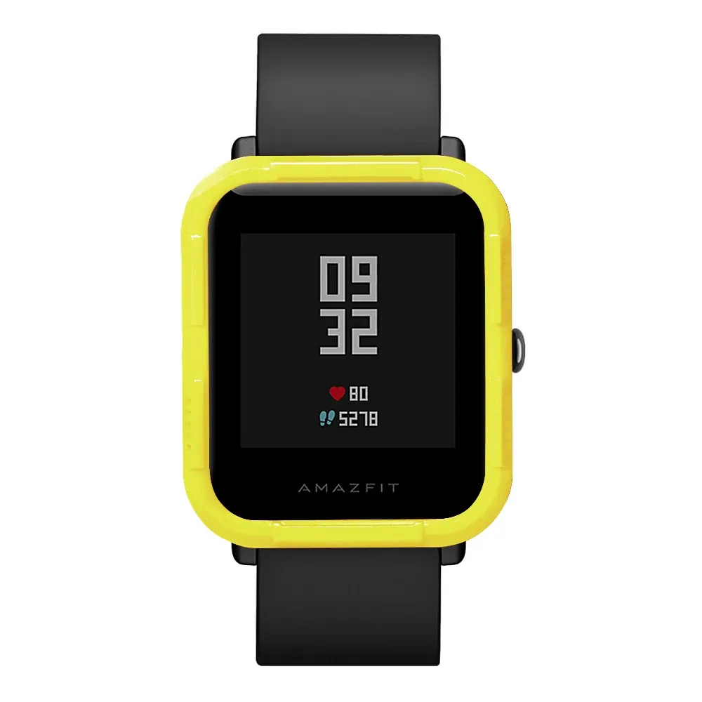 Fifata PC -beschermer omslag voor Huami Amazfit Bip Case voor Xiaomi Amazfit Bip Bit Youth Smart Watch Protective Shell Frame Sleeve