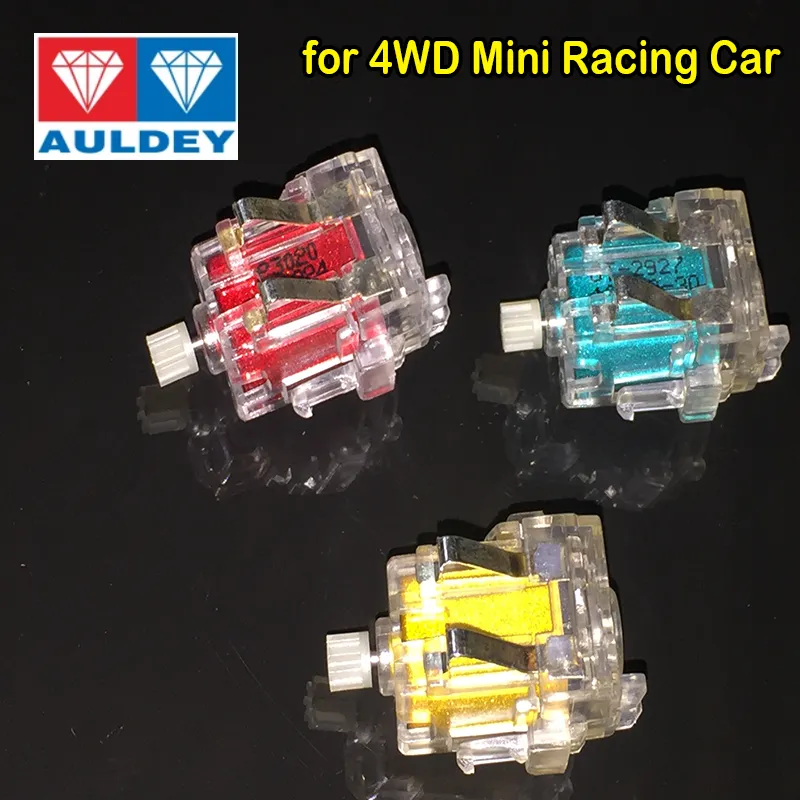 Auldey Mini 4WD Model samochodowy Silnik Krótki wałek Wysoka szybkość ulepszanie części zamiennych na cztery koła napęd prędkości wyścigowy Model samochodu wyścigowego