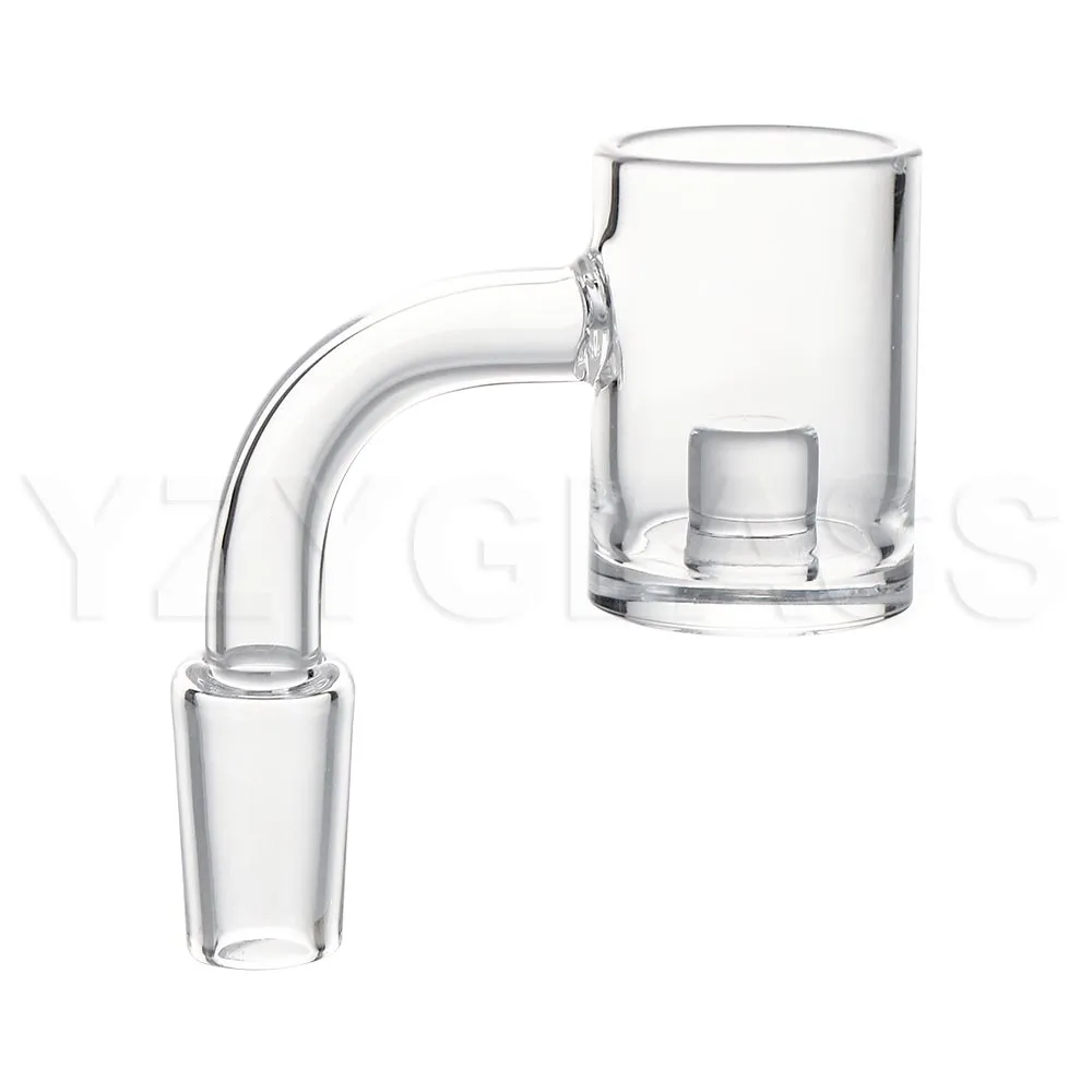 25 mm OD opaco 4 mm fondo fumo da 14 mm banger in quarzo per tacca di bong in vetro di tazza di bong di bong di bong