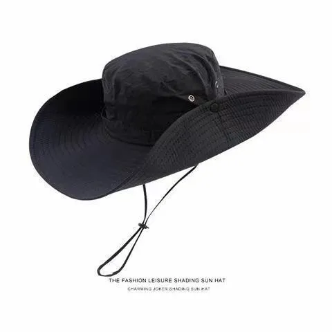 Western Cowboy Hat, żeńska sznurka rybakowa, męskie letnie wakacje, duża czapka ochrony przeciwsłonecznej, wędkarstwo na świeżym powietrzu i czapkę