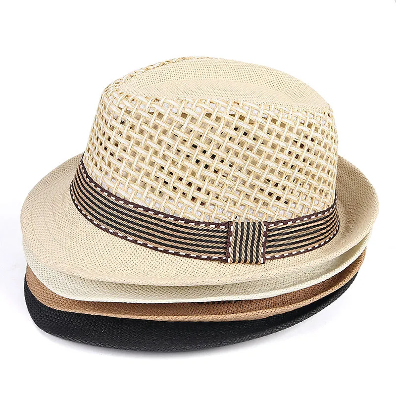 Baby Straw Hat Wiosna Lato Elegancka czapka jazzowa Sunvisor Beach Hats Kids Outdoor Caps dla chłopców dziewczynki w wieku 1-3 lat