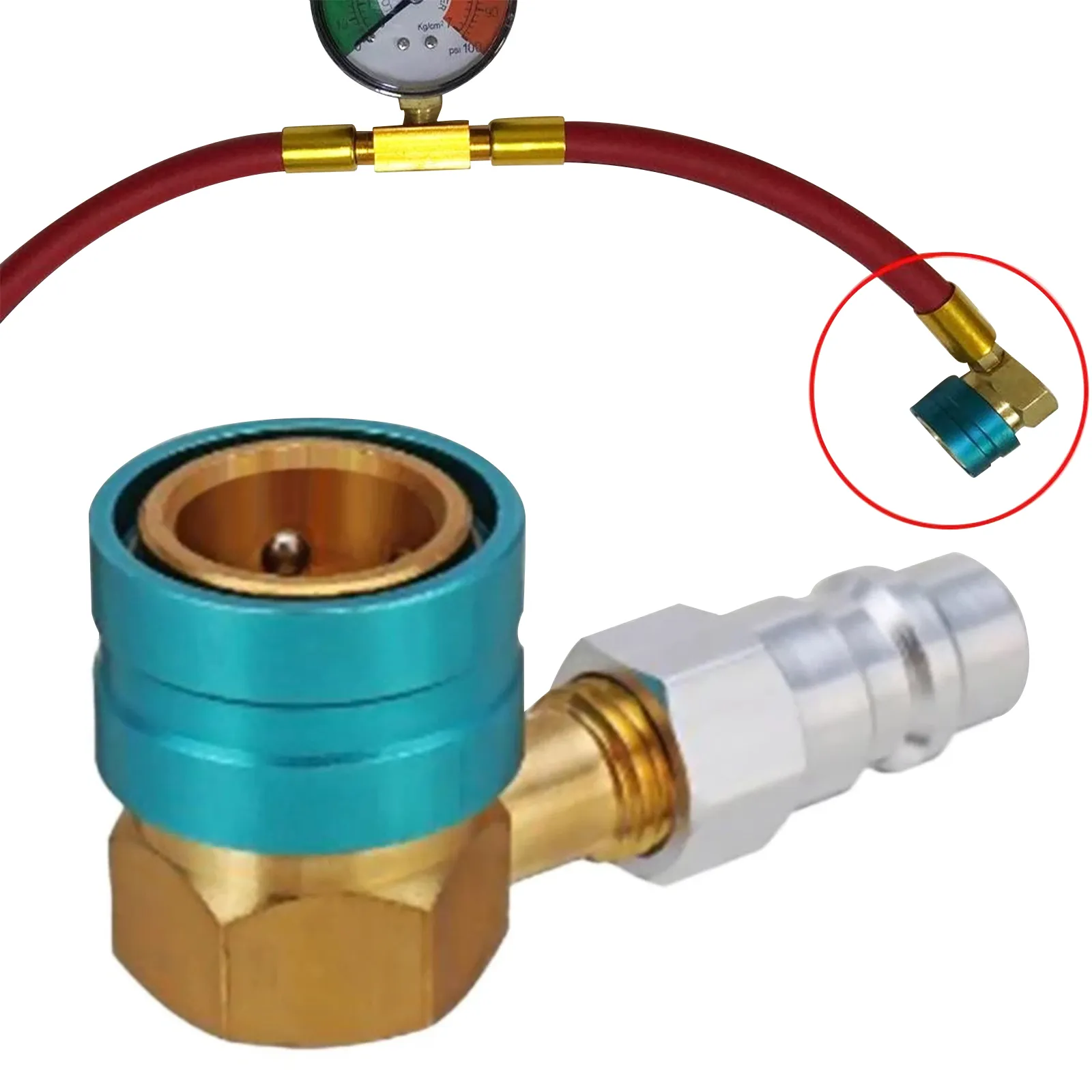 To R1234YF R134A Low Side Quick Coupler R12 To R134A Hose Adapter Fitting Connector For Car Air Con I.1396567674 To R1234YF R134A Low Side Quick Coupler R12 To R134A Hose Adapter Fitting Connector For Car Air Con I.1396567674
