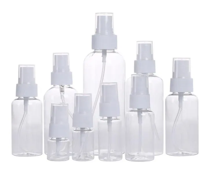 50pcs Stock Bouteilles transparentes vides avec des conteneurs rechargeables à l'échelle pour les produits de nettoyage d'huile essentielle et le carrry facile3963013