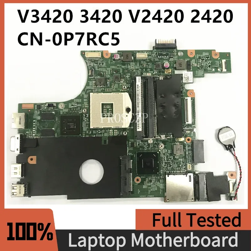 Материнская плата Новая для Dell Inspiron V3420 3420 V2420 2420 CN0P7RC5 0P7RC5 P7RC5 Материнская плата ноутбука HM75 N13MGSA2 GT625M GPU100%