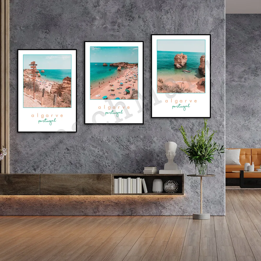 Algarve Tourism Poster, Portugal Tourism, Portugal Travel Wall Art, Home Decorative Canvas Unique Gift