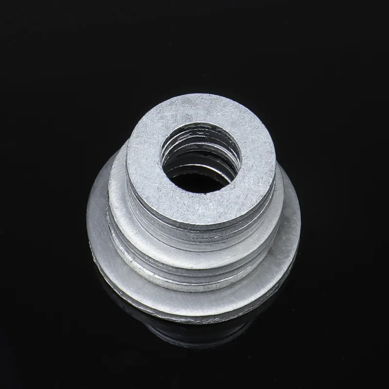 100 pcs Aluminium -Flachwaschdichtung M4 M5 M6 M8 M10 M12 M14 M16 Aluminiumlegierung Waschmaschine