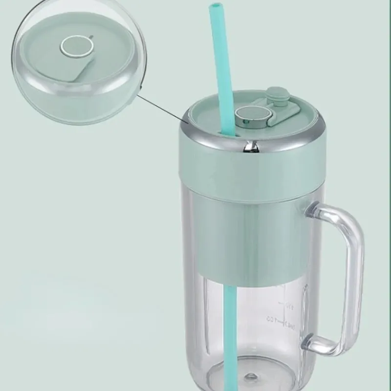 Wanghong New Handheld Electric Straw Charging Mini Crushed Ice Fruit Juice Vegetable Milk Shake Juicer Cup