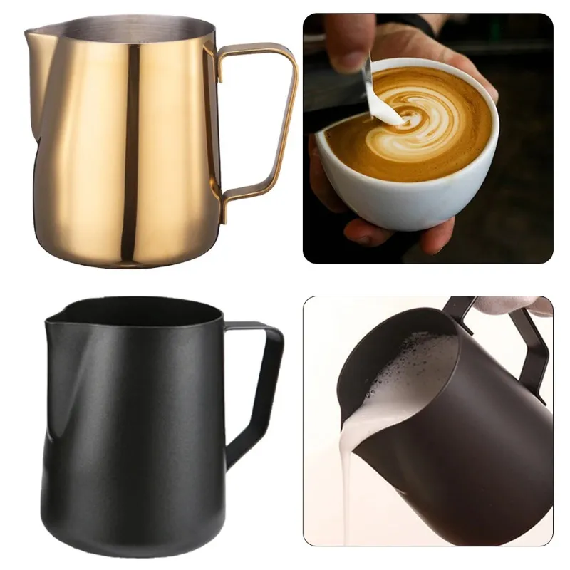 Rostfri Steeel Milk Froting Pitcher Cup Tool Barista Tools Coffee MOKA CAPPUCCINO LATTE MILK FROMING JUG Pitcher Coffee Tool