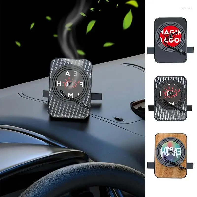 Retro Record Player Car Carpet Freshener With Clip Interior Accessory