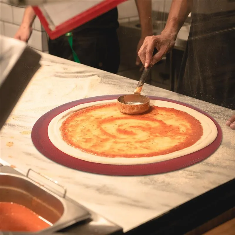 Tappetino da forno silicone cuscinetti da forno rotondi per pizza antiadere