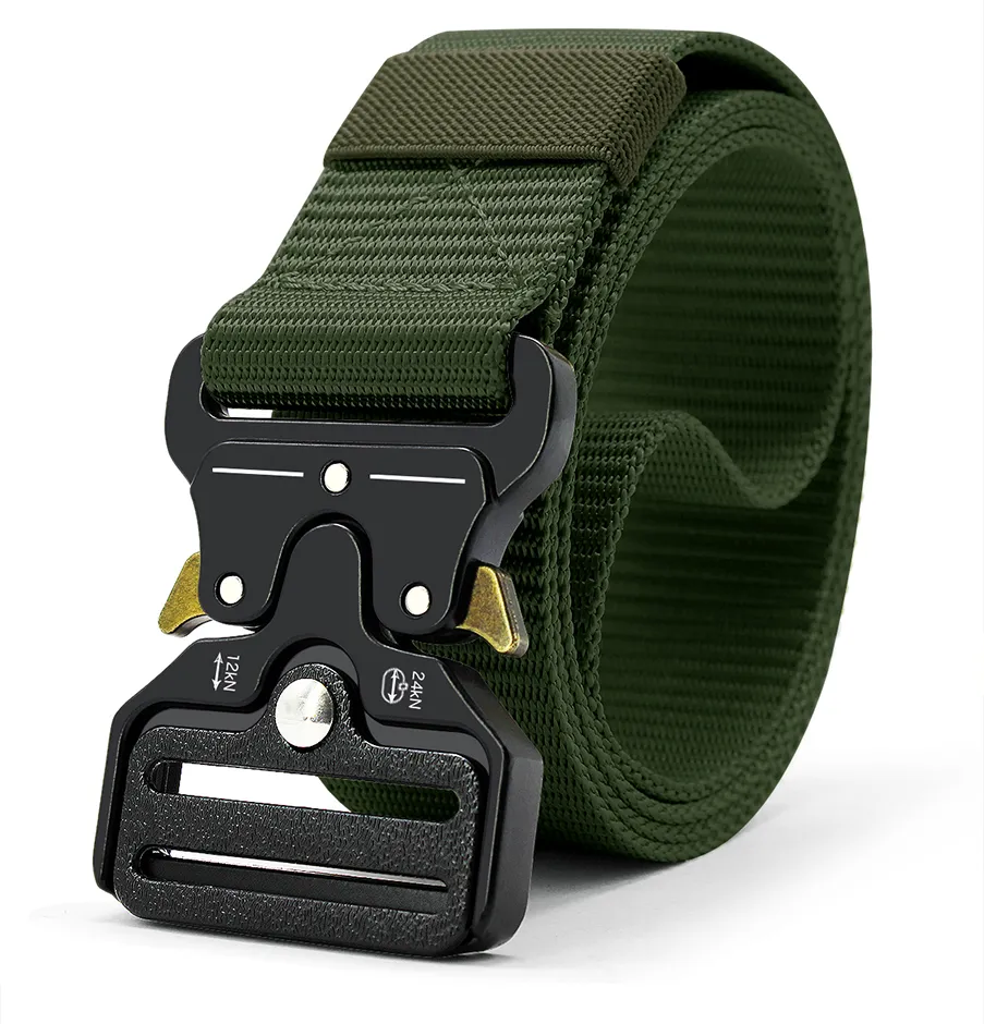 Tactical Belt for Men, Nylon Webbing Military Molle Duty Belt