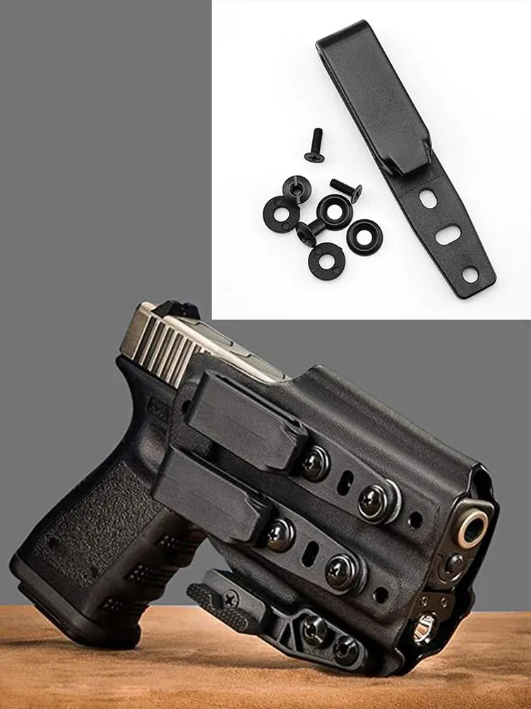 Clip Kydex K Per Fodero - Clip Da Cintura Universale In Plastica Nera