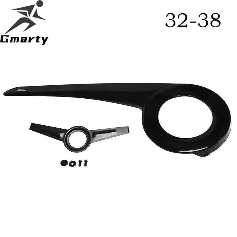 Durable Bike Chain Guard Cover - Black ABS Plastic Chainwheel Protector ...