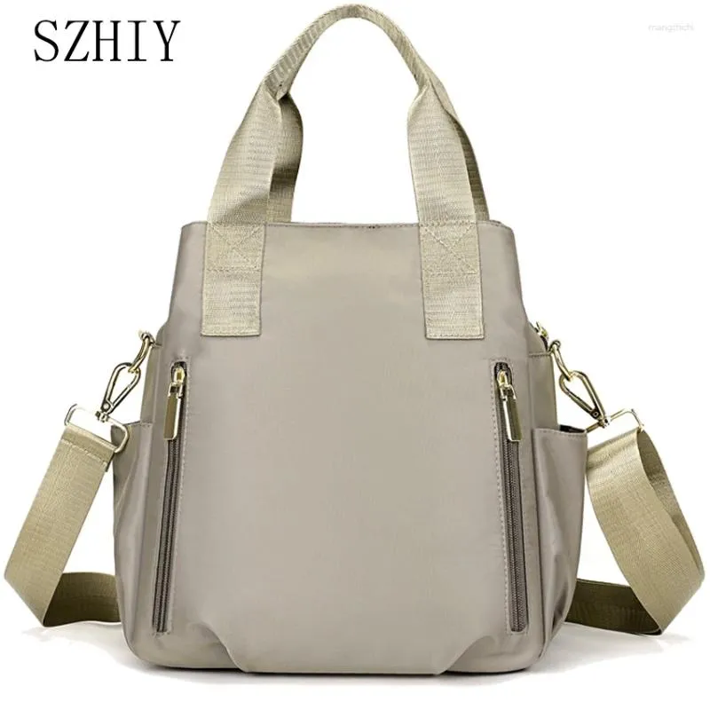 Totes Nylon Shoulder Bag For Women Casual Handbag Waterproof Large Capacity Crossbody Multi Pocket Sac Luxe Femme Pochette