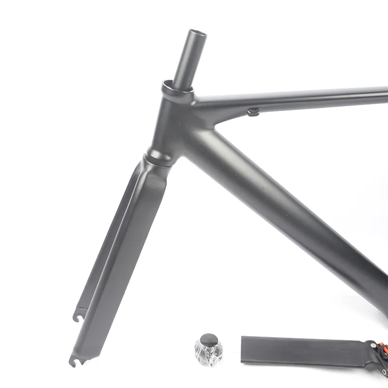 700C Fixie Bicycle Frame Aluminum Lelloy Racing Muscle Racing de velocidade única Fixo da trilha de engrenagem fixa FrameSt com fone de ouvido