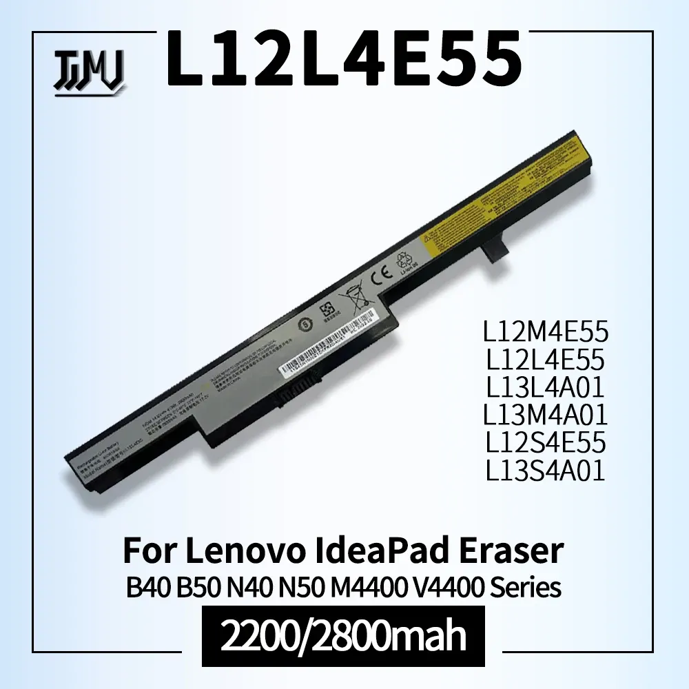 Batteries L12L4E55 L13L4A01 L12S4E55 Batterie d'ordinateur portable informatique pour Lenovo IdeaPad Eraser B4030 45 70 B5080 N4030 45 70 N50 M4400 V4400