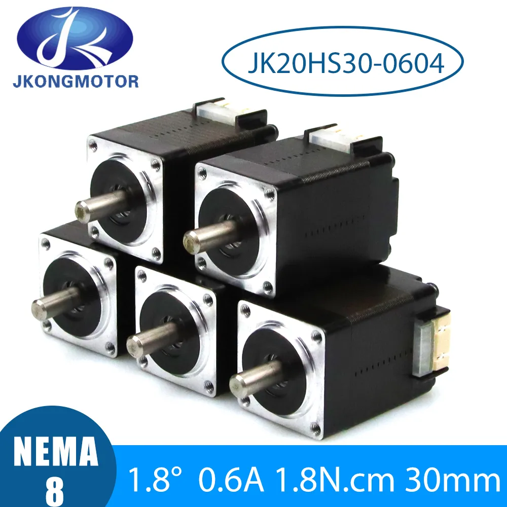 JKongMotor NEMA8 Silnik krokowy 20-MOTOR 0,6A 1,8NCM 2N.CM 3N.CM 20 mm Silnik z serii 20 mn