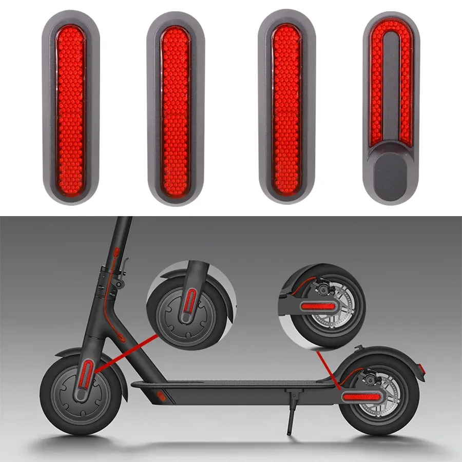 Nieuwe upgrade voorwielafdekking Bescherm shell voor Xiaomi Electric Scooter Pro 2/1S/M365 Pro voor achterste veiligheidsreflecterende onderdelen