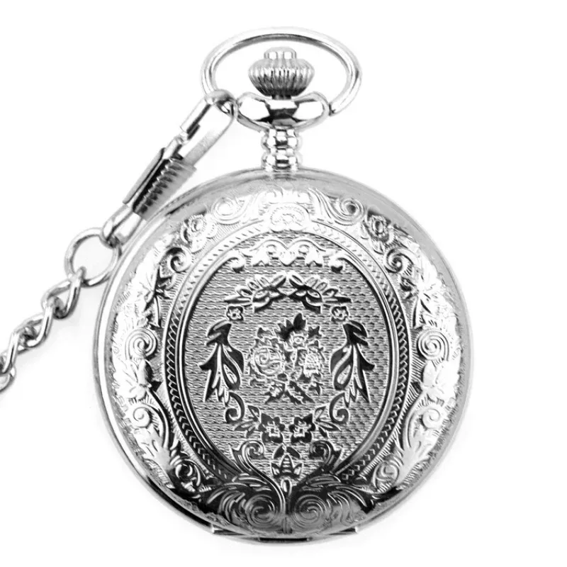 Montres classiques sculptées L48 Flip Hollow Pocket Watch Retro Retro Watch Men et femmes Étudiant Gift Pocket Watch Pocket Watch