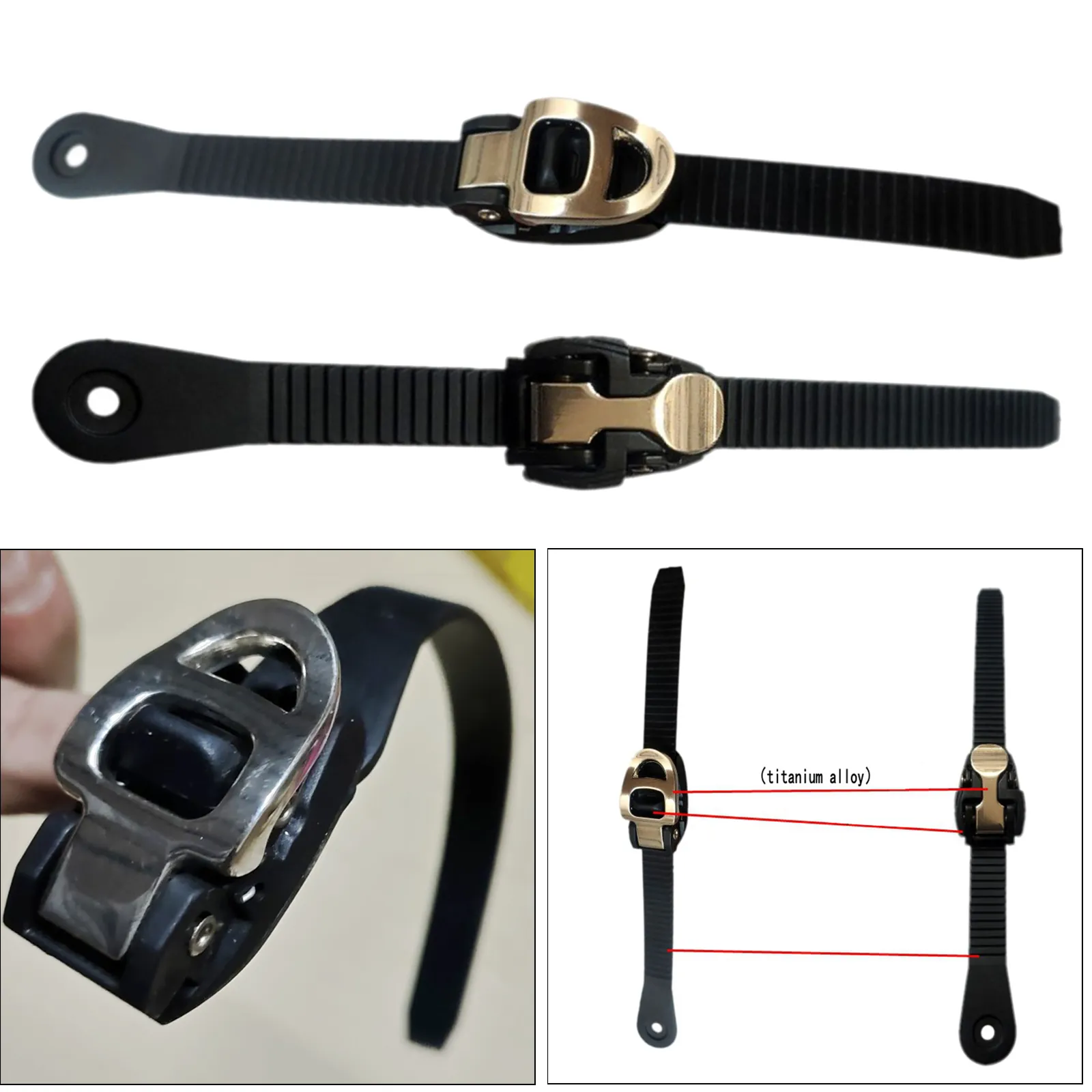  Skate Shoes Strap Belt with Buckle Tight Belt Replacement Outdoor Sport Repair Skate Mounting Clamp Repair Tool