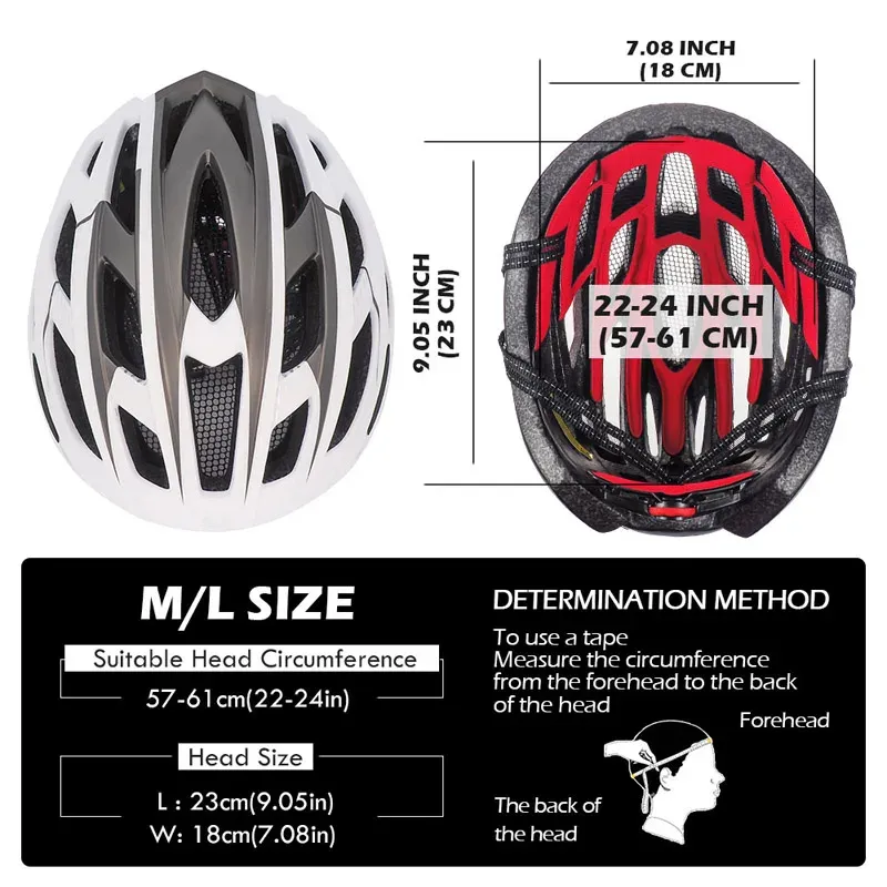 Casque de vélo de vélo de route Victgoal Mountain Casque de vélo MTB pour hommes adultes Femmes Casque de cyclisme à vent entièrement moulé avec visière