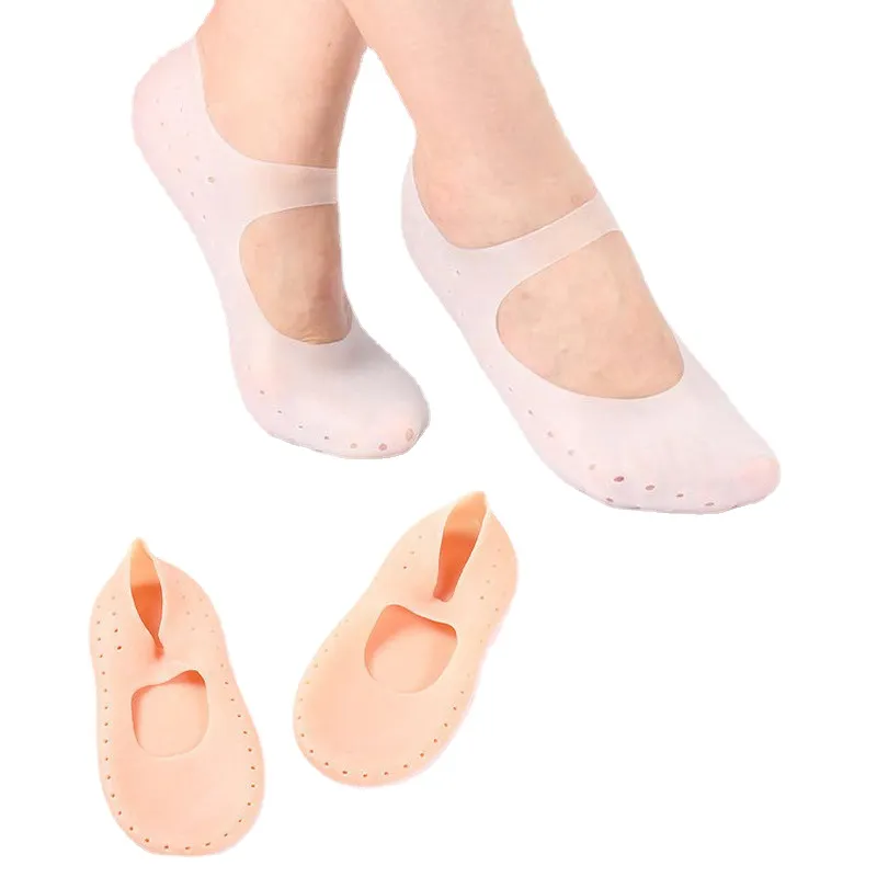 1PAIR SILICONE SOCKS for Foot Care Protector ترطيب سفينة ناع