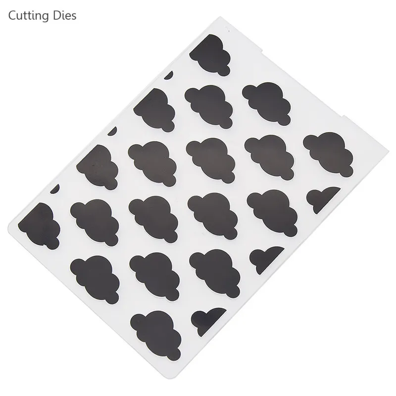 Cloud Cloud Blinoss Folder Plastique pour la fabrication de cartes Tampons Scrapbooking Paper Craft Supplies Poldages Album DIY DÉCORATIONS